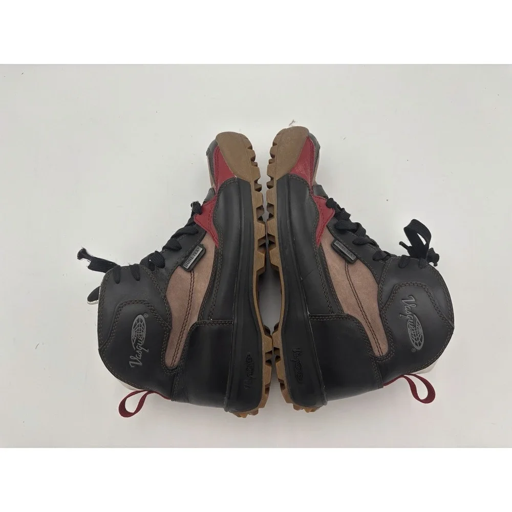 Vasque Hiking Boots Mens 8 Black Red Brown GoreTex GTX Knockout Leather‎ Outdoor